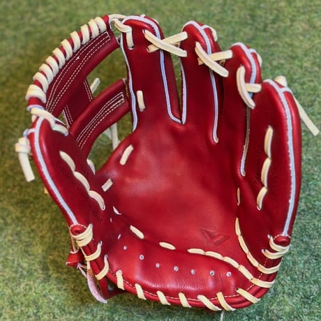 YAMAMOTO Pro Essential　硬式内野用　EA3  ボルドー×紐クリーム×ステッチクリーム　Hウェブ