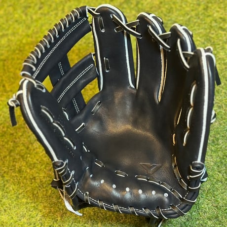 YAMAMOTO Pro Essential　硬式内野用　MK2  Yブラック×紐ブラック×ステッチホワイト　クロスウェブ