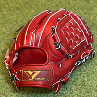 YAMAMOTO Pro Essential　硬式内野用　EA3  ボルドー×紐ブラック×ステッチブラック　バスケットウェブ