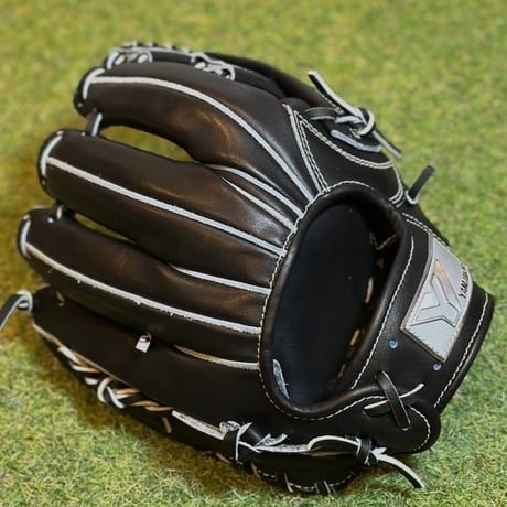 YAMAMOTO Pro Essential　硬式内野用　EA3  ブラック×紐ブラック×ステッチホワイト　クロスウェブ