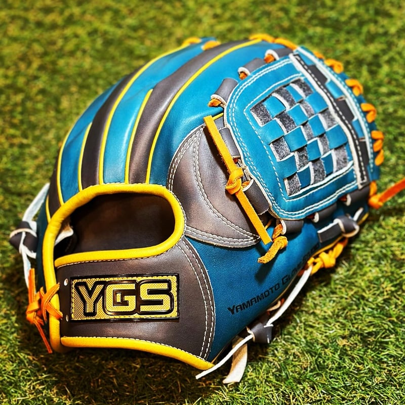 YGSプロライン 硬式内野用 G6S ダークグレー×ディープターコイズ 