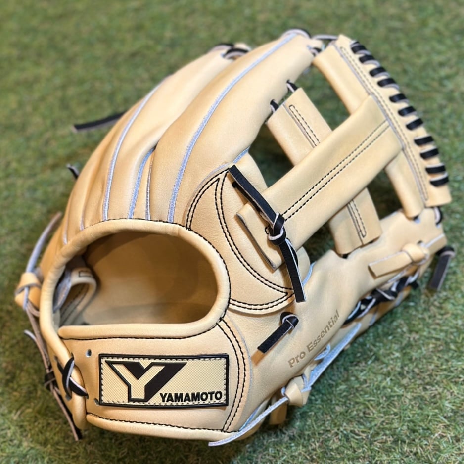 YAMAMOTO Pro Essential 硬式内野手用 YAMAMOTO Pro Essential 硬式内野用 MK2 Yブラック×紐ブラック×ス