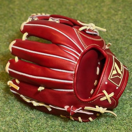 YAMAMOTO Pro Essential　硬式内野用　EA3  ボルドー×紐クリーム×ステッチクリーム　クロスウェブ