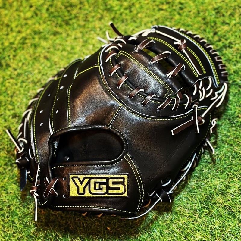 YGSプロライン 硬式キャッチャーミット 912V ブラック×ブラウン