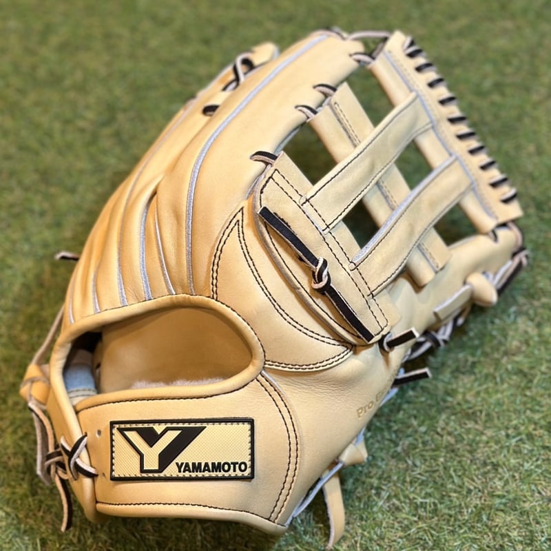 YGS Pro Essential　硬式外野用グローブ　CG98 YAMAMOTO Pro Essential 硬式外野用 CG98 クリーム×紐ブラウン×ス
