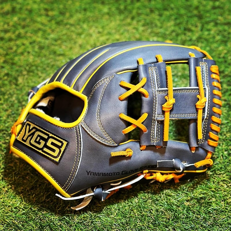 YGSプロライン 硬式内野用 G6S ダークグレー×ゴールド Hウェブ ※高校 