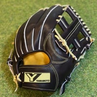 YAMAMOTO Pro Essential　硬式内野用　MK1  ダークブラウン×紐クリーム×ステッチクリーム　クロスウェブ
