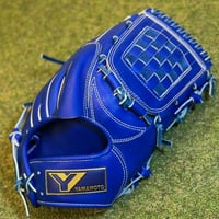 YAMAMOTO Pro Essential　硬式投手用　HP21  ロイヤルブルー×紐ブルー×ステッチホワイト　バスケットウェブ　ミット用皮革使用