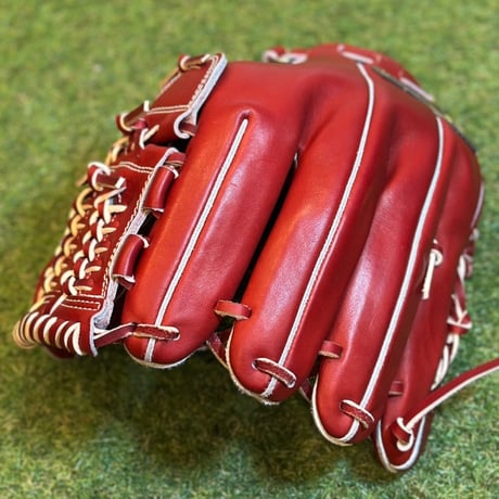 YAMAMOTO Pro Essential　硬式内野用　AR13  ボルドー×紐ボルドー×ステッチホワイト　ショックツーピースウェブ