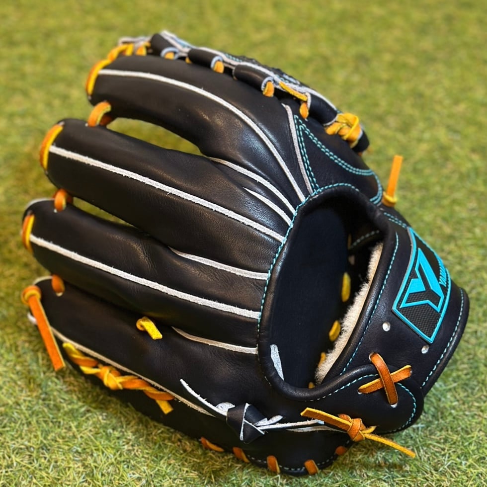YAMAMOTO Pro Essential 硬式内野用 EA3 Yブラック×紐タン×ステッ