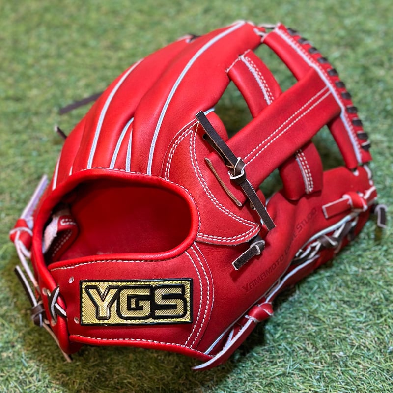 YGS硬式内野用MK2 ブラック×紐ブラック×ステッチブラッククロスウェブ