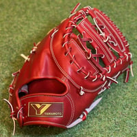 YAMAMOTO Pro Essential　ファーストミット　32F  ボルドー×紐ボルドー×ステッチホワイト