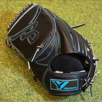 YAMAMOTO Pro Essential　硬式投手用　HP21  Yブラック×紐ブラック×ステッチサックス　Yフラットウェブ  左投げ