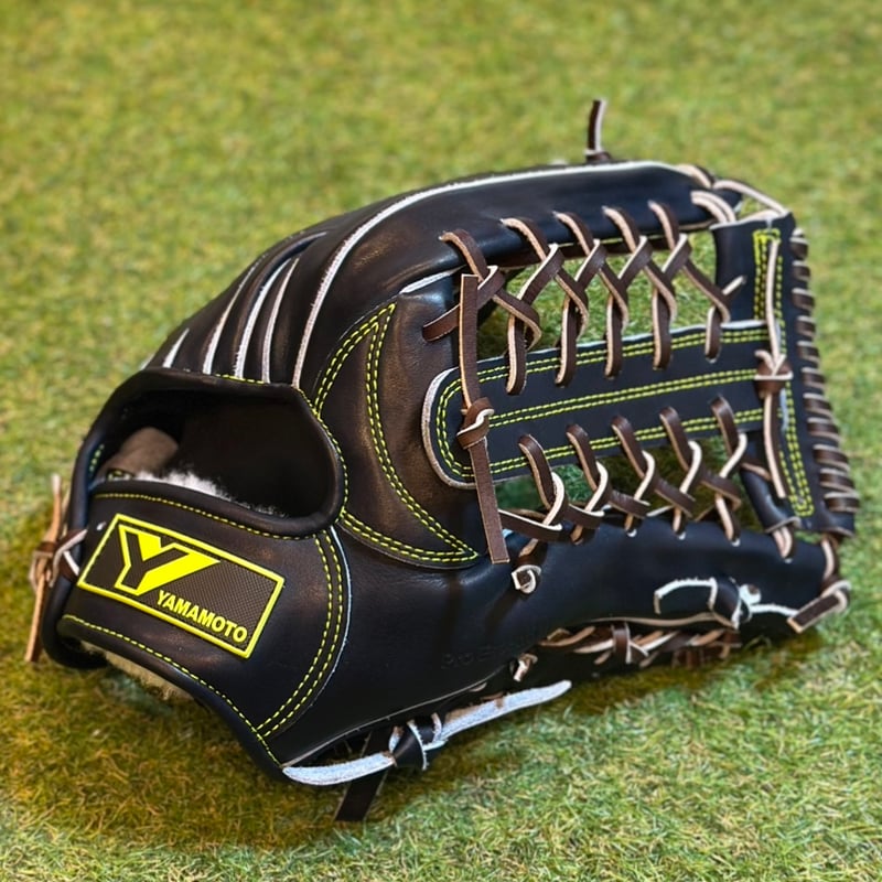 YAMAMOTO Pro Essential 硬式外野用 CG98 Yブラック×紐ブラウン×