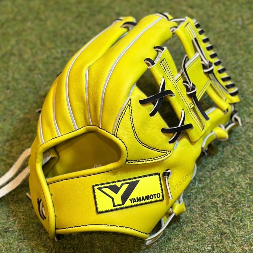 YAMAMOTO Pro Essential 硬式小指2本入れ専用内野用 H6 ネオンイエロ
