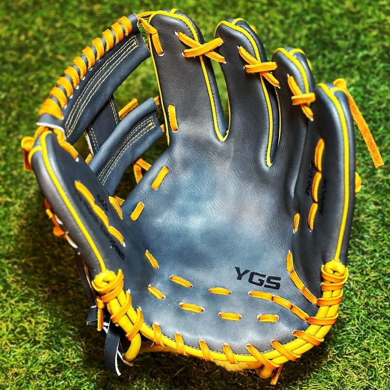 YGSプロライン 硬式内野用 G6S ダークグレー×ゴールド Hウェブ ※高校 