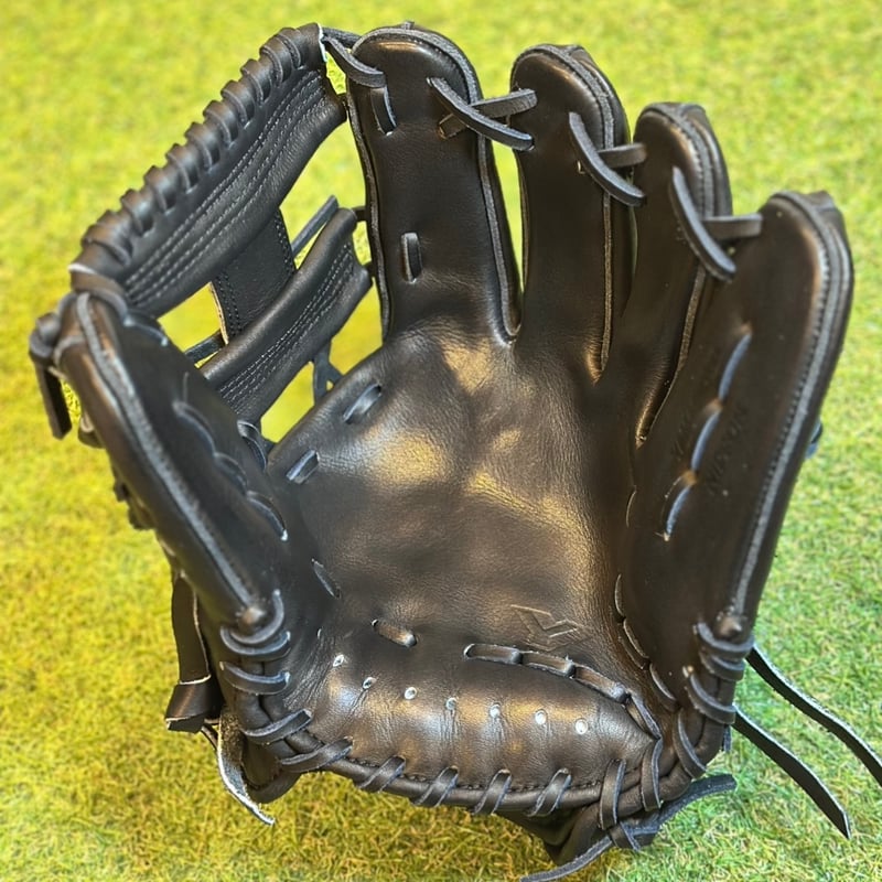 YAMAMOTO Pro Essential 硬式小指2本入れ専用内野用 H6 ブラック×紐