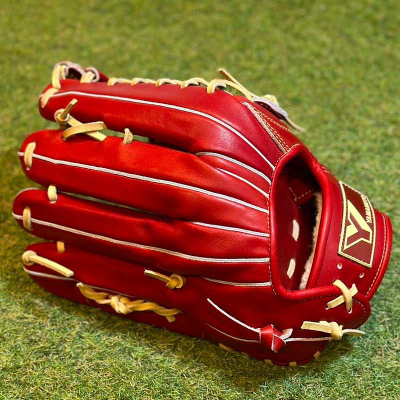 YAMAMOTO Pro Essential 硬式外野用 CG98 ボルドー×紐クリーム×ス