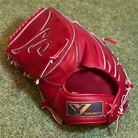 YAMAMOTO Pro Essential　硬式投手用　HP21  ボルドー×紐ボルドー×ステッチブラウン　Yフラットウェブ  左投げ