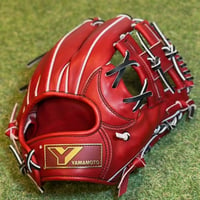 YAMAMOTO Pro Essential　硬式内野用　EA3  ボルドー×紐ブラック×ステッチブラック　Hウェブ