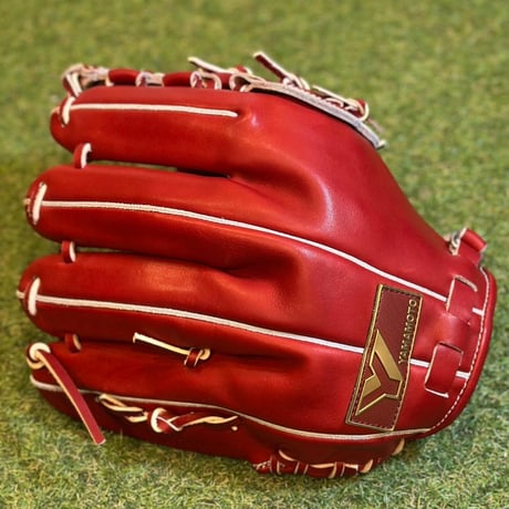 YAMAMOTO Pro Essential　硬式内野用　AR13  ボルドー×紐ボルドー×ステッチホワイト　ショックツーピースウェブ