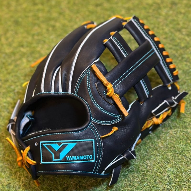 YAMAMOTO Pro Essential 硬式内野用 EA3 Yブラック×紐タン×ステッ