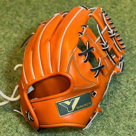 YAMAMOTO Pro Essential　硬式小指2本入れ専用内野用　H6 ブラック×紐ブラック×ステッチブラック　Hウェブ YAMAMOTO Pro Essential 硬式小指2本入れ専用内野用 H6 右投げ用 Y