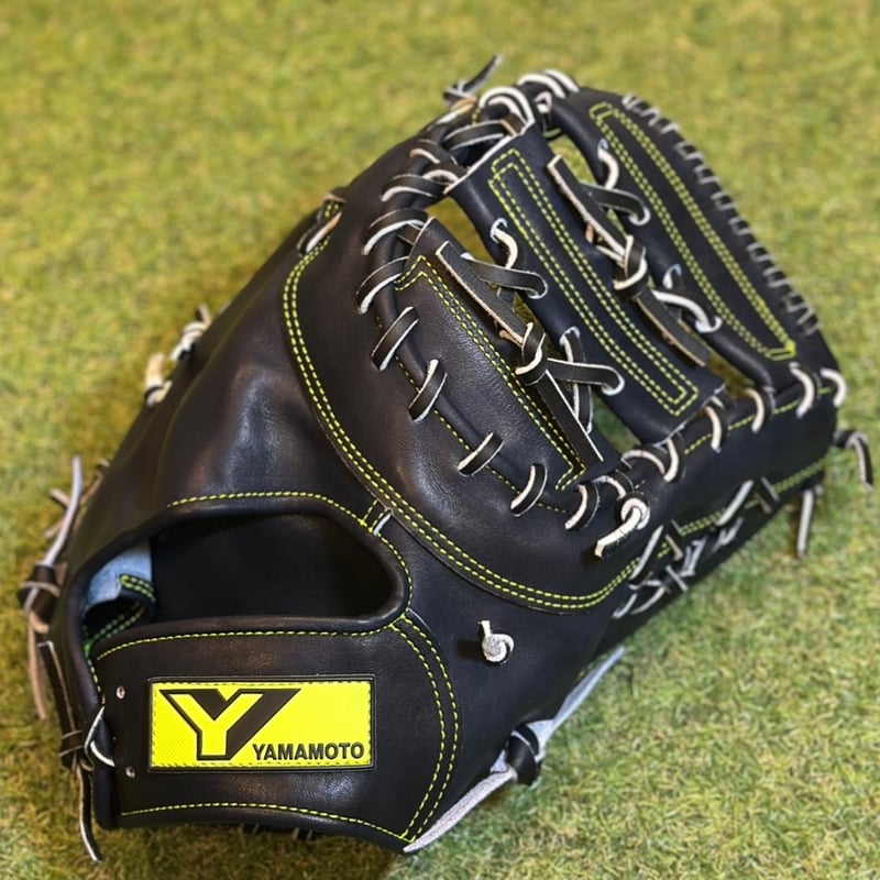 YAMAMOTO Pro Essential ファーストミット 32F Yブラック×紐ブラッ