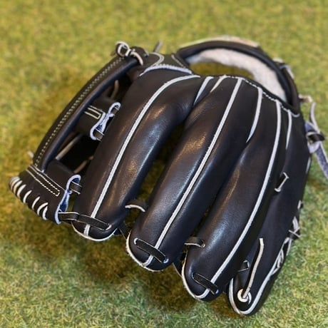 YAMAMOTO Pro Essential　硬式内野用　EA3  Yブラック×紐ブラック×ステッチホワイト　クロスウェブ