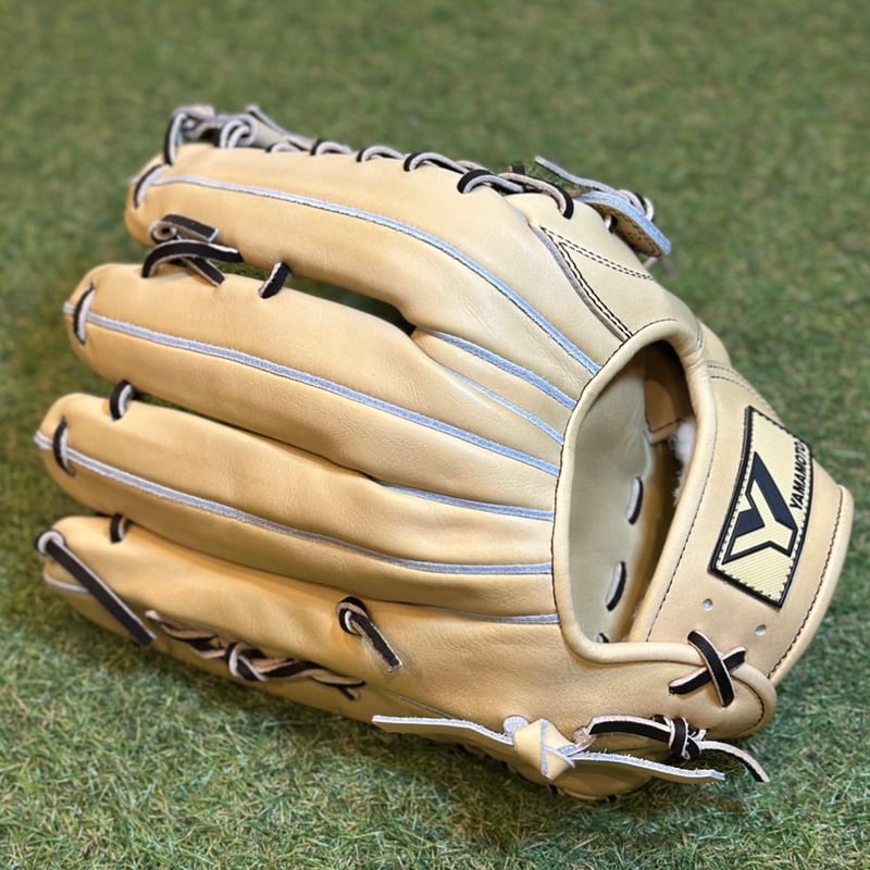 YAMAMOTO Pro Essential 硬式外野用 CG98 クリーム×紐ブラウン×ス