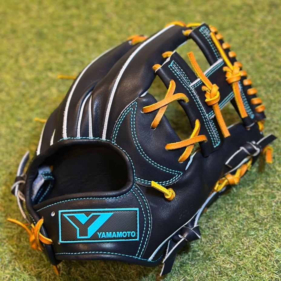YAMAMOTO Pro Essential 硬式内野用 EA3 Yブラック×紐タン×ステッ