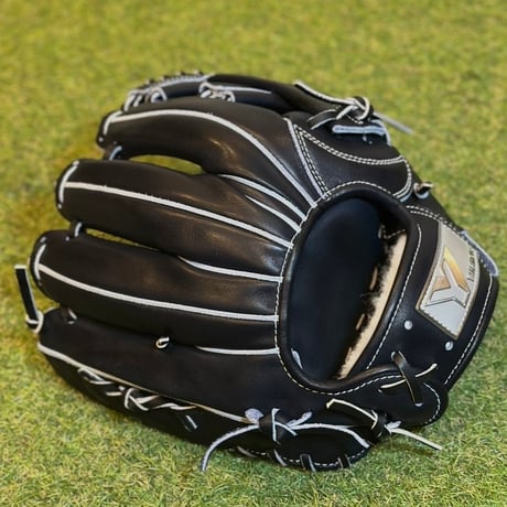 YAMAMOTO Pro Essential　硬式内野用　EA3  Yブラック×紐ブラック×ステッチホワイト　クロスウェブ