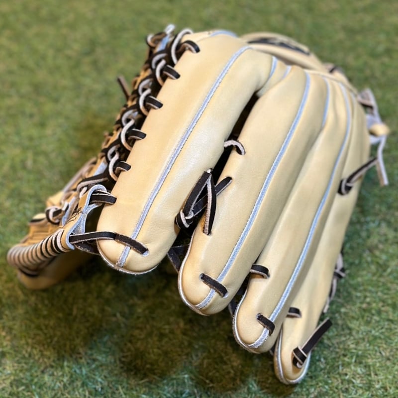 YAMAMOTO Pro Essential 硬式外野用 CG98 クリーム×紐ブラウン×ス