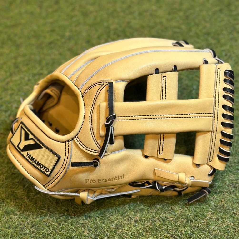 YAMAMOTO Pro Essential 硬式内野用 MK2 クリーム×紐ブラック