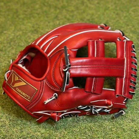 YAMAMOTO Pro Essential　硬式内野用　EA3  ボルドー×紐ブラック×ステッチブラック　クロスウェブ