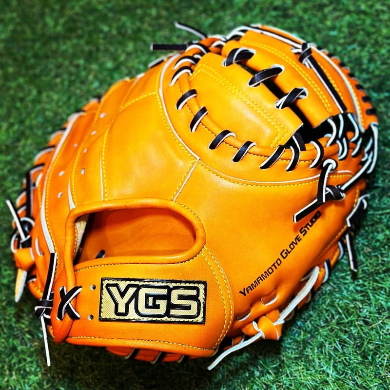 YGSプロライン 硬式キャッチャーミット 912V オレンジ×ブラウン | 山本