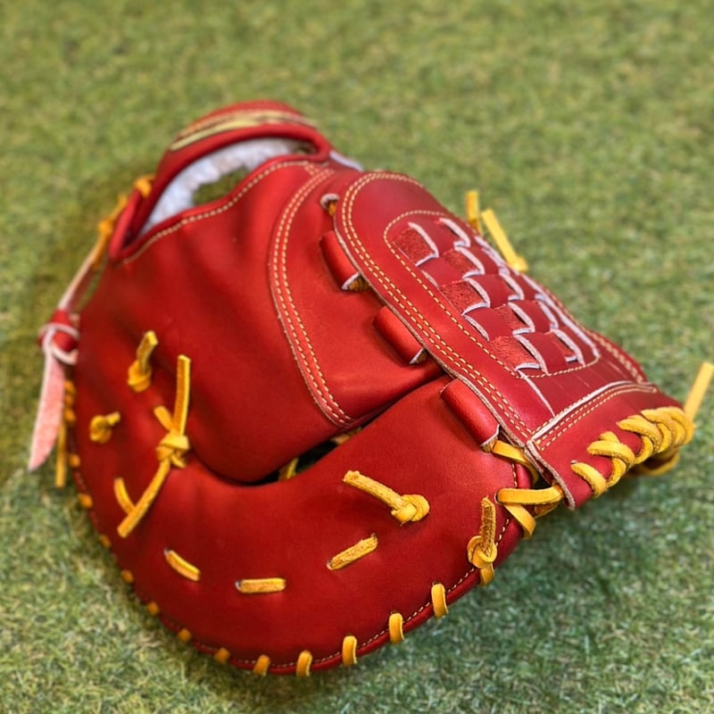 YAMAMOTO Pro Essential ファーストミット 106BF ボルドー×紐タン