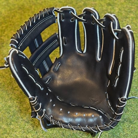 YAMAMOTO Pro Essential　硬式内野用　EA3  Yブラック×紐ブラック×ステッチホワイト　クロスウェブ