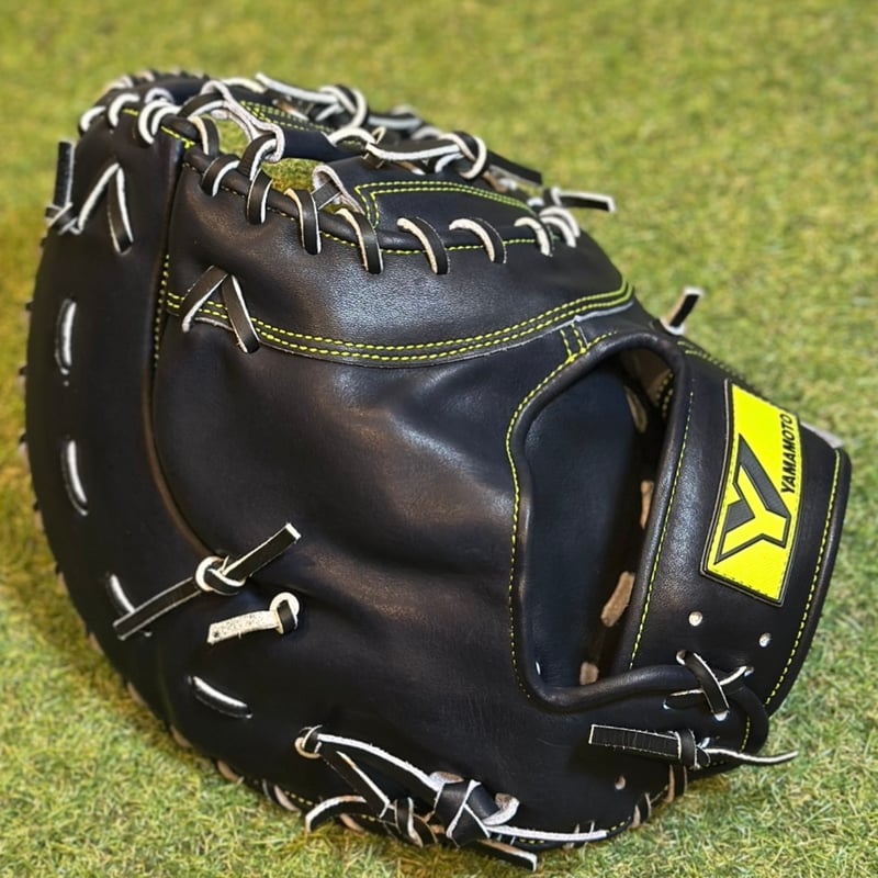 YAMAMOTO Pro Essential ファーストミット 32F Yブラック×紐ブラッ