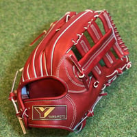 YAMAMOTO Pro Essential　硬式外野用　CG98  ボルドー×紐ボルドー×ステッチホワイト　トンボウェブ