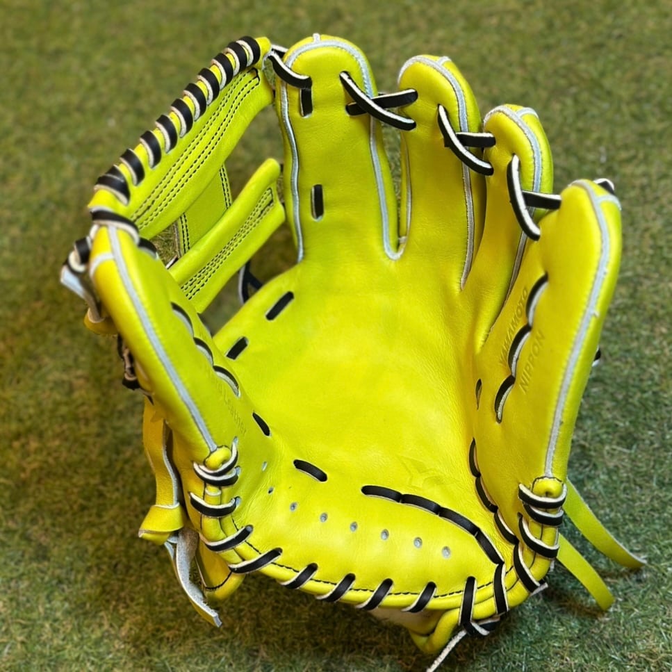 YAMAMOTO Pro Essential 硬式小指2本入れ専用内野用 H6 ネオンイエロ