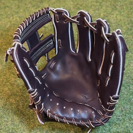 YAMAMOTO Pro Essential　硬式内野用　EA3  ダークブラウン×紐ブラウン×ステッチホワイト　Hウェブ