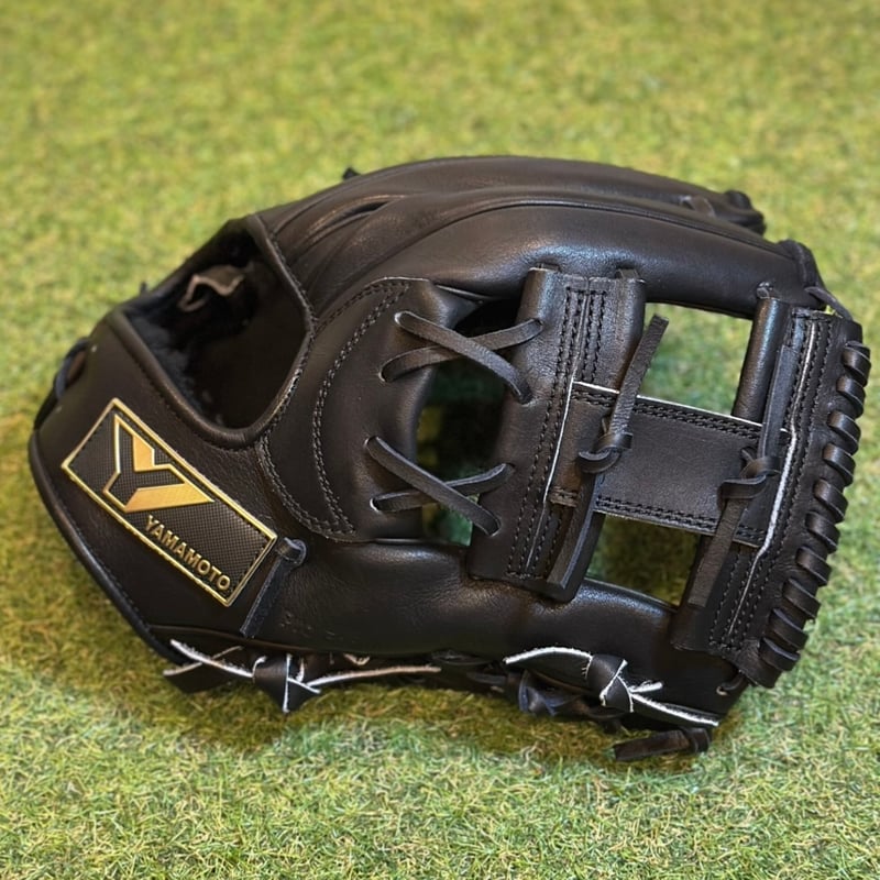 YAMAMOTO Pro Essential 硬式内野用 EA3 ブラック×紐ブラック×ステ