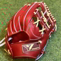 YAMAMOTO Pro Essential　硬式小指2本入れ専用内野用　H6 YAMAMOTO Pro Essential 硬式小指2本入れ専用内野用 H6 ボルドー×紐