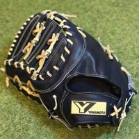 YAMAMOTO Pro Essential 硬式小指2本入れ専用内野用 H6 ブラック×紐
