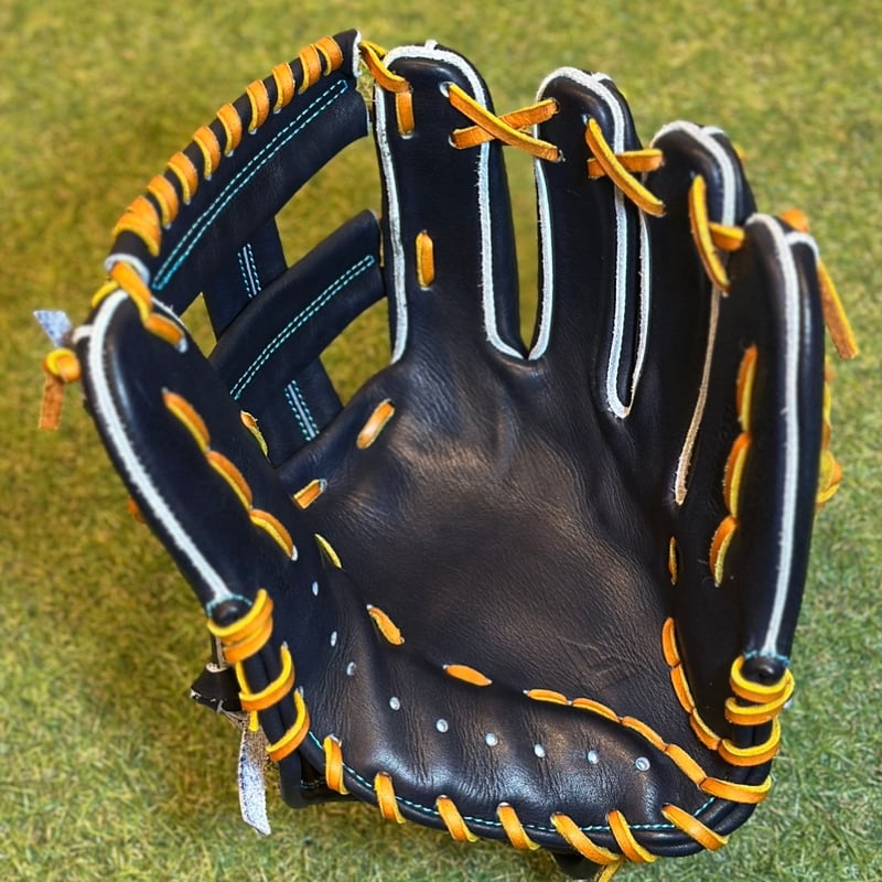 YAMAMOTO Pro Essential 硬式内野用 EA3 Yブラック×紐タン×ステッ