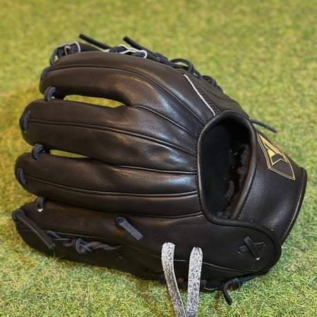 YAMAMOTO Pro Essential　硬式小指2本入れ専用内野用　H6  ブラック×紐ブラック×ステッチブラック　Hウェブ