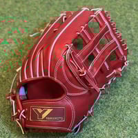 YAMAMOTO Pro Essential 硬式小指2本入れ専用内野用 H6 ブラック×紐