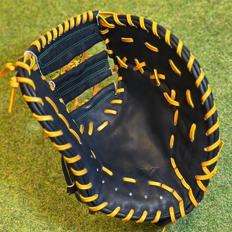 YAMAMOTO Pro Essential ファーストミット 32F Yブラック×紐タン×