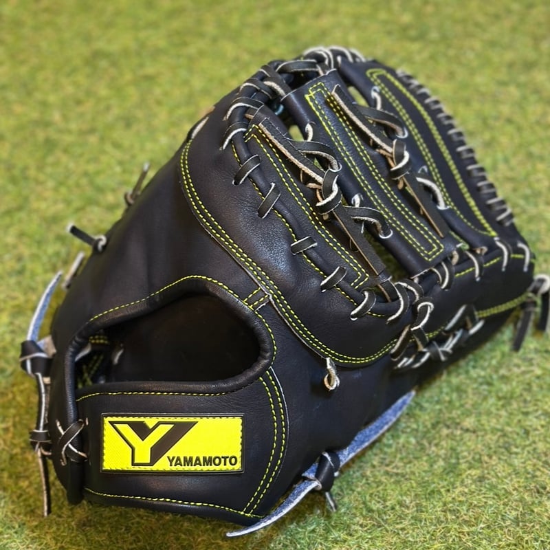 YAMAMOTO Pro Essential ファーストミット 42ZF Yブラック×紐ブラ